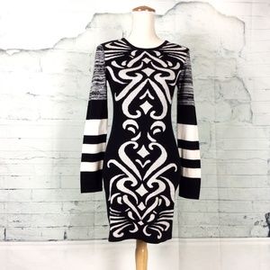 Romeo & Juliet Abstract Print Sweater Dress